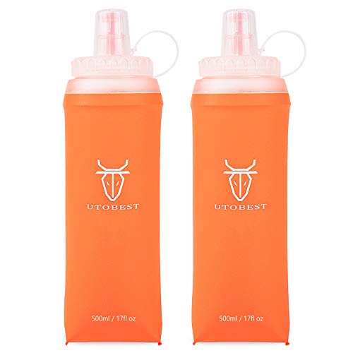 UTOBEST Soft Flask 500ML Botella Flexible Plegable Trail Running TPU Bpa Free