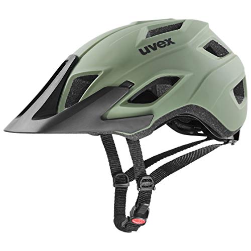 uvex Access Casco de Bicicleta, Unisex-Adult, Olive-Black Mat, 52-57 cm