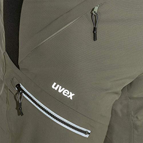 Uvex ADA 17581 Pantalones de excursión - Pantalones de Lluvia para Hombres con Forro de Malla - Gris - 56