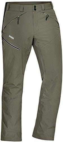 Uvex ADA 17581 Pantalones de excursión - Pantalones de Lluvia para Hombres con Forro de Malla - Gris - 56