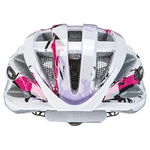 Uvex Air Wing Casco de Bicicleta, Unisex-Adult, White-Pink, 56-60 cm