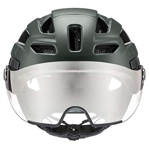 uvex Finale Visor Casco de Bicicleta, Unisex-Adult, Forest Mat, 56-61 cm