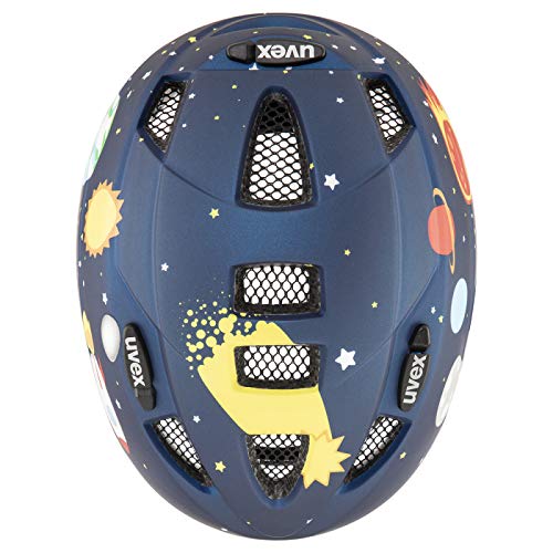 uvex Kid 2 CC Casco de Bicicleta, Juventud Unisex, Dark Blue Rocket Mat, 46-52 cm