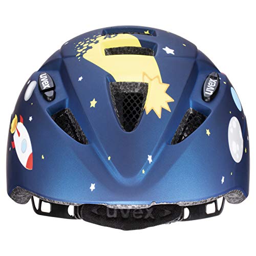 uvex Kid 2 CC Casco de Bicicleta, Juventud Unisex, Dark Blue Rocket Mat, 46-52 cm