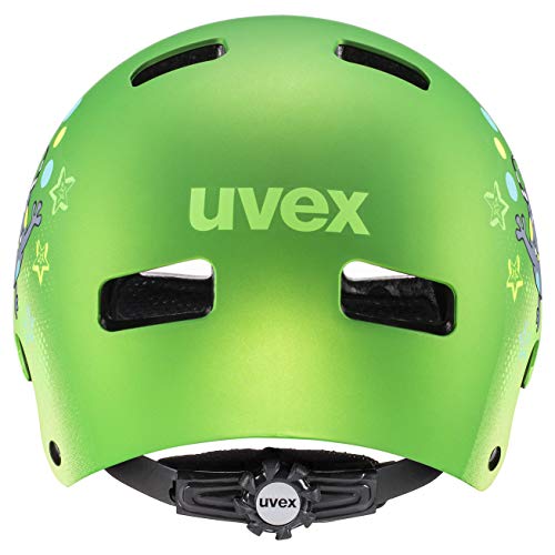 uvex Kid 3 CC Casco de Bicicleta, Juventud Unisex, Green Mat, 55-58 cm