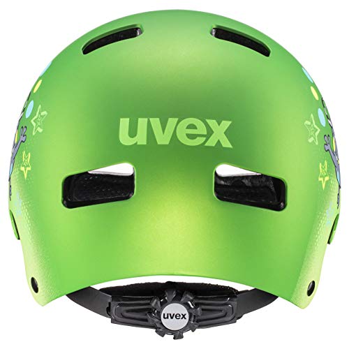 uvex Kid 3 CC Casco de Bicicleta, Juventud Unisex, Green Mat, 55-58 cm