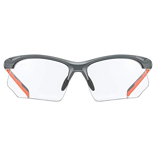 Uvex sportstyle 802 v Gafas de deporte, Adultos unisex, grey mat/smoke, one size