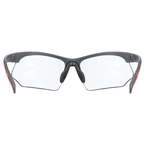 Uvex sportstyle 802 v Gafas de deporte, Adultos unisex, grey mat/smoke, one size