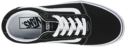 Vans Ward Platform Canvas Zapatillas Mujer, Negro (Canvas) Black/White 187), 38 EU (5 UK)