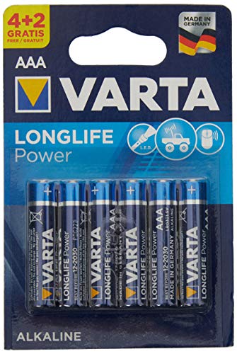 Varta 4903121436 - Pilas High Energy, Azul