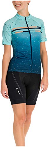 VAUDE Bagana Full Zip Trikot Camiseta para Mujer, Azul mar, 40