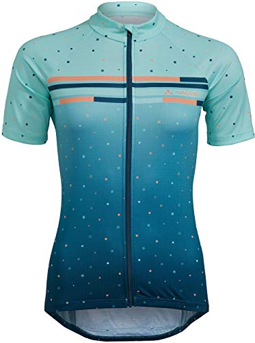 VAUDE Bagana Full Zip Trikot Camiseta para Mujer, Azul mar, 40