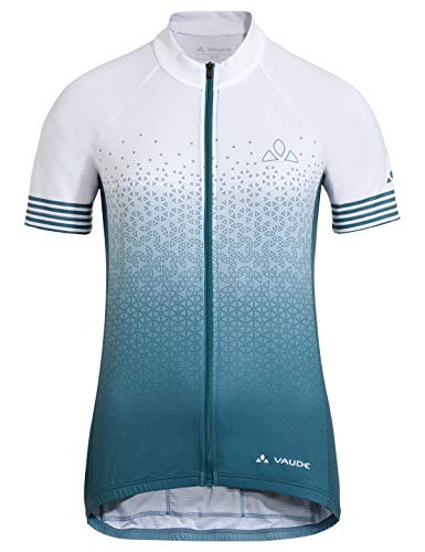 VAUDE Camiseta de Punto para Mujer Bagana FZ, Mujer, Camiseta, 41965, Azul Gray, 44