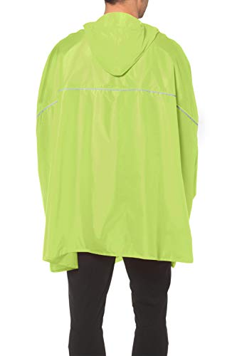 VAUDE Valdipino Poncho - Chubasquero Impermeable para Ciclismo, Color Limón, Talla M