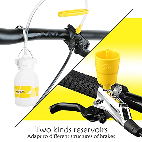 Vegena Kit de Aceite Mineral Frenos Bicicleta, Kit Purgado Frenos, Kit Purgado Frenos MTB para Frenos de Disco para Bicicletas, Jeringuilla Sangrado para Shimano, MAGURA, TEKTRO, SRAM Series