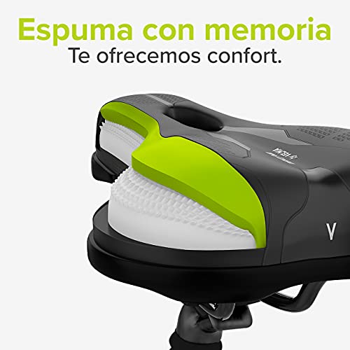 Velmia Sillín [Trekking] - cómodo sillín para Señoras y Caballeros con Concepto de 3 Zonas - Asiento de Bicicleta Impermeable con diseño ergonómico