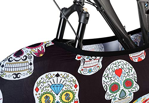 Velo Sock Skulls Bike Cover, Unisex-Adult, Sirve para EL 99% DE Las Bicicletas para Adultos