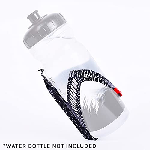 VeloChampion FibreCarbon Portabidon de Agua con Aspecto Carbono - Bicicleta Water Bottle Cage