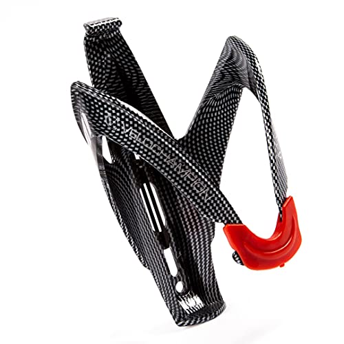 VeloChampion FibreCarbon Portabidon de Agua con Aspecto Carbono - Bicicleta Water Bottle Cage