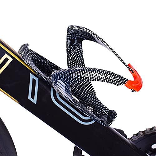 VeloChampion FibreCarbon Portabidon de Agua con Aspecto Carbono - Bicicleta Water Bottle Cage