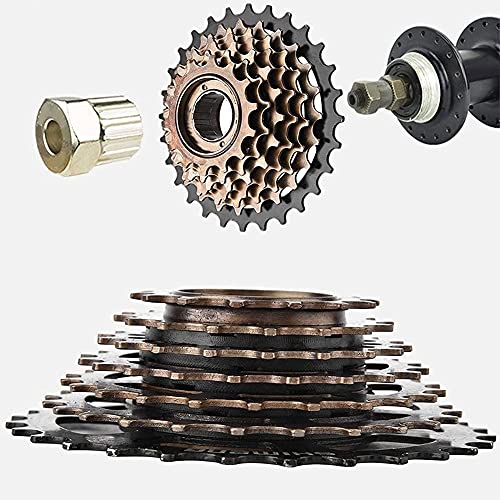 Velocidad de pedaleo Cassette de la Bici Rueda Libre Piñón Dientes 7 Velocidad de Giro del Engranaje de reemplazo