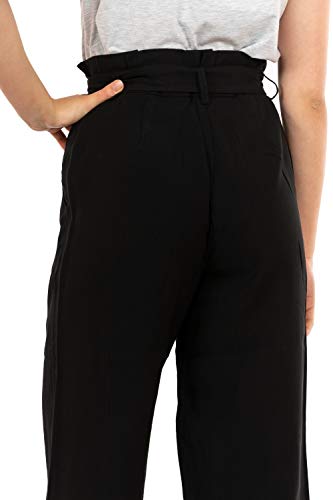 Vero Moda Vmemily Culotte Pant Noos Pantalón, Negro, 36 para Mujer