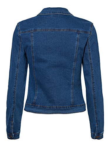 Vero Moda Vmhot SOYA LS Jacket Mix Noos Chaqueta, Azul (Medium Blue Denim Medium Blue Denim), 42 (Talla del Fabricante: Large) para Mujer