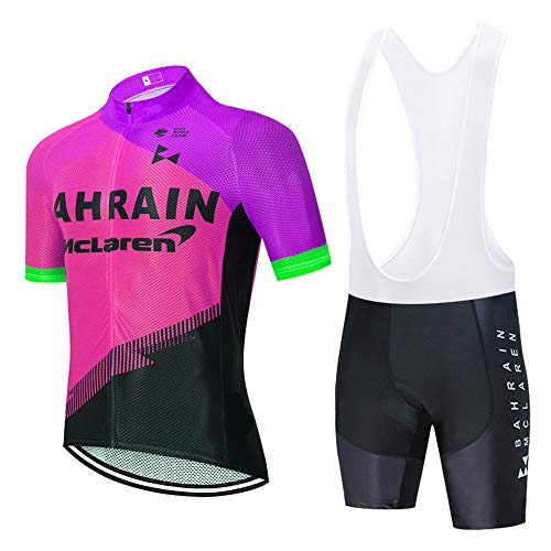 VFGSB Hombres Jersey + Pantalones Cortos Mangas Cortas de Ciclismo Ropa Maillot Transpirable para Deportes al Aire Libre Ciclo Bicicleta