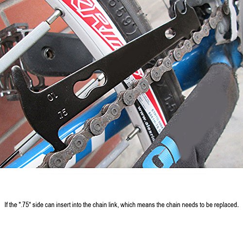 VGEBY Medidor de Cadena de Bicicleta, Bicicleta Herramientas de reparación Kits de Cadena de Rombos