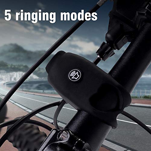 VGEBY1 Bicycle Bell, Silicone Bike Electric Horn para Bicicleta De Montaña Ciclismo Manillar Ring Bell Accesorios (Negro)