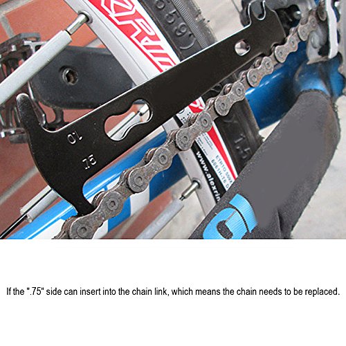 VGEBY1 Indicador Desgaste de la Cadena, Regla Cadena Herramienta Cadena Bicicleta Regla medición Reparación Bicicletas