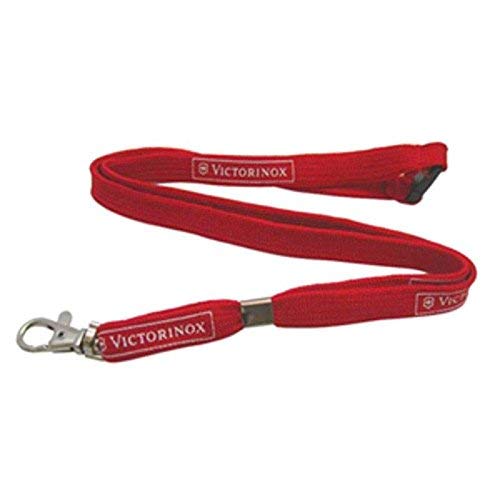 Victorinox V41879 Cinta para el Cuello, Acero Inoxidable, Rojo, M