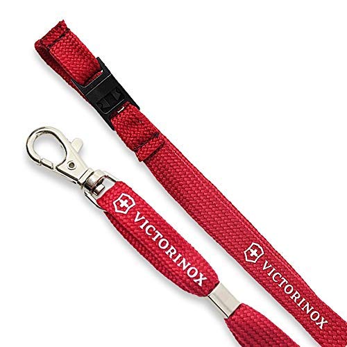 Victorinox V41879 Cinta para el Cuello, Acero Inoxidable, Rojo, M