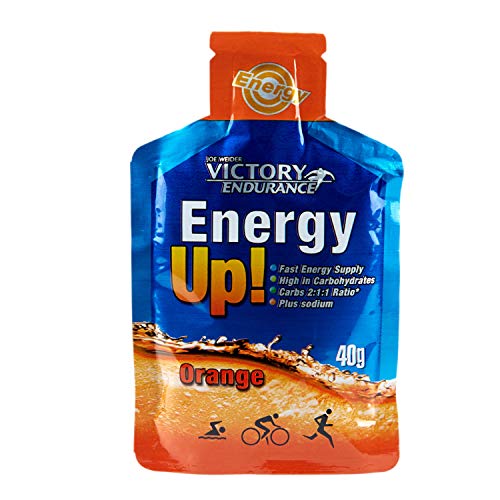 VICTORY ENDURANCE Energy Up Gel Cafeína Sabor Naranja. Con Plus De Sodio. Energía Inmediata, color Azul, 40 ml