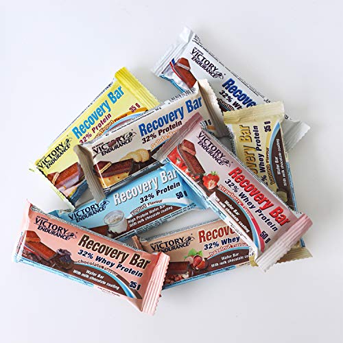 Victory Endurance Recovery Bar Sabor Avellana. Barrita recuperadora con 32% de proteína (12x50 g)