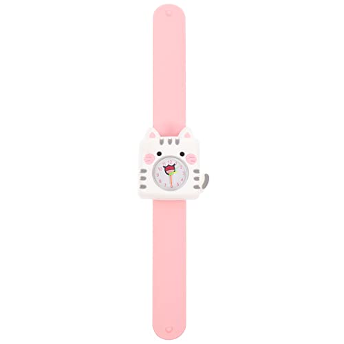 VILLCASE Relojes para Niños Reloj de Pulsera para Niños Reloj de Silicona Banda de Silicona Pulsera Reloj de Cuarzo de Dibujos Animados para Niñas Niños de 3 a 11 Años Rosa 21.