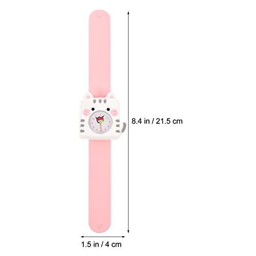 VILLCASE Relojes para Niños Reloj de Pulsera para Niños Reloj de Silicona Banda de Silicona Pulsera Reloj de Cuarzo de Dibujos Animados para Niñas Niños de 3 a 11 Años Rosa 21.