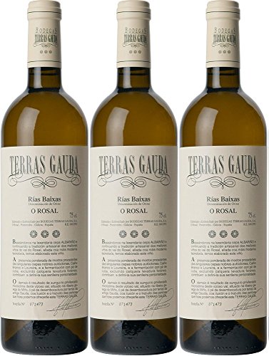 Vino Blanco Terras Gauda Albariño 750 ml - Pack de 6 botellas - 4500 ml