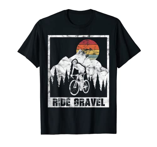 Vintage Gravel Bike Road Bike Ride Gravel Ciclocross Regalo Camiseta
