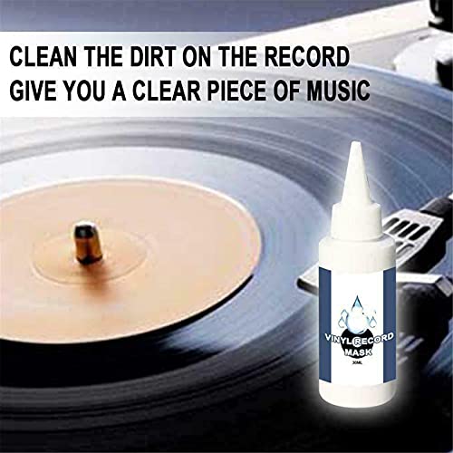 Vinyl Crackles Remover, Vinyl Record Cleaning, Album Cleaner Kit de Limpieza de Discos de Vinilo, Limpiador de Audio, Elimina Eficazmente la Suciedad, El Polvo y las Huellas Dactilares