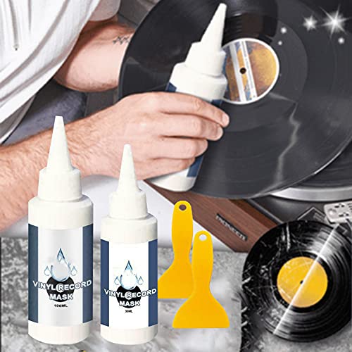 Vinyl Crackles Remover, Vinyl Record Cleaning, Album Cleaner Kit de Limpieza de Discos de Vinilo, Limpiador de Audio, Elimina Eficazmente la Suciedad, El Polvo y las Huellas Dactilares