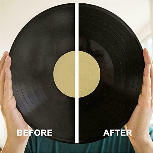 Vinyl Crackles Remover, Vinyl Record Cleaning, Album Cleaner Kit de Limpieza de Discos de Vinilo, Limpiador de Audio, Elimina Eficazmente la Suciedad, El Polvo y las Huellas Dactilares