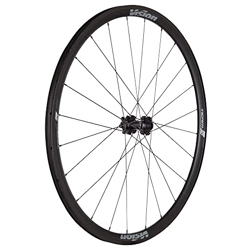 Vision Team 30 Sh11 V15 V15-Juego de Ruedas para Bicicleta (700 c), Color Negro y Gris, Unisex, 700c