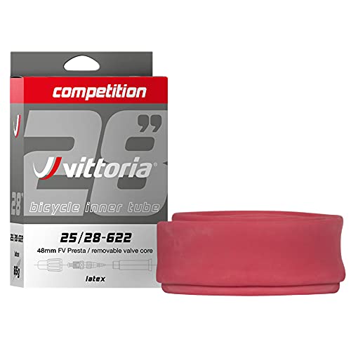 Vittoria Competiton Latex Tubo Interior, Unisex, Negro, 700 x 25-28c