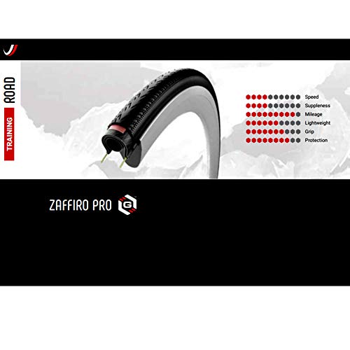 Vittoria Cub. Zaffiro Pro IV 25-622 G2.0 Cubiertas Ciclismo Unisex Adulto, Negro (Negro), Talla Única