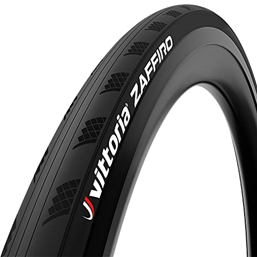 Vittoria Cubierta Zaffiro V 25-622 / 700x25c Rigid, Adultos Unisex, Negro (Negro), Talla Única