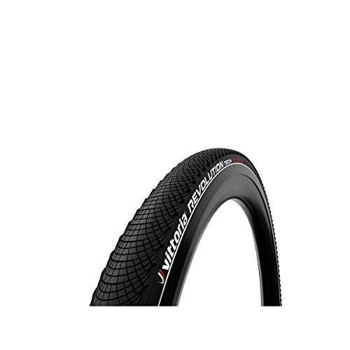 Vittoria Revolution Tech Neumáticos de Bicicleta, Unisex, Negro, 700 x 38 c