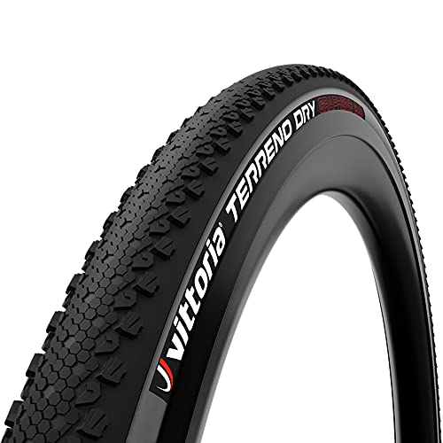 Vittoria Terreno Dry 37-622 Gravel TNT 1C G2.0 Tubeless Ready Tire 120 TPI, Anthracite/Black/Black