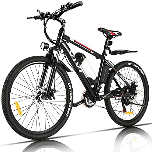 VIVI Bicicleta Eléctrica 250 W, Bicicleta Eléctrica de Montaña con Batería Extraíble 36 V/8Ah, Velocidad Máxima 25 km/h, 21 Velocidades, Kilometraje de Recarga hasta 40 km