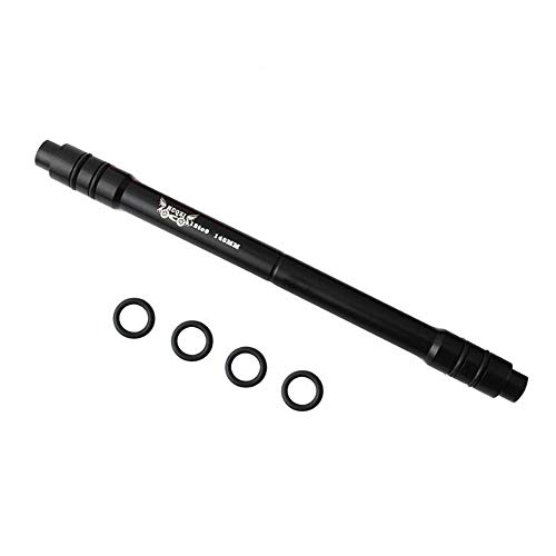 VOANZO Aleación de aluminio negro conversión pincho adaptador 12mm eje delantero a 9mm liberación rápida bicicleta de montaña a través del eje adaptador 142mm